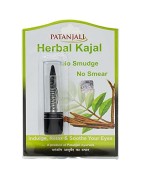 Patanjali Herbal Kajal (Black), 3g No Smudge No Smear